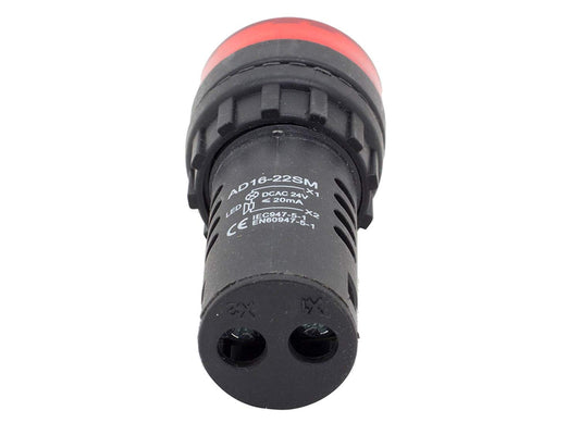 BUZZER WITH INDICATOR 24VDC RED
