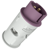 629A MENNEKES IP44 Purple Cable Mount 2P Industrial Power Plug