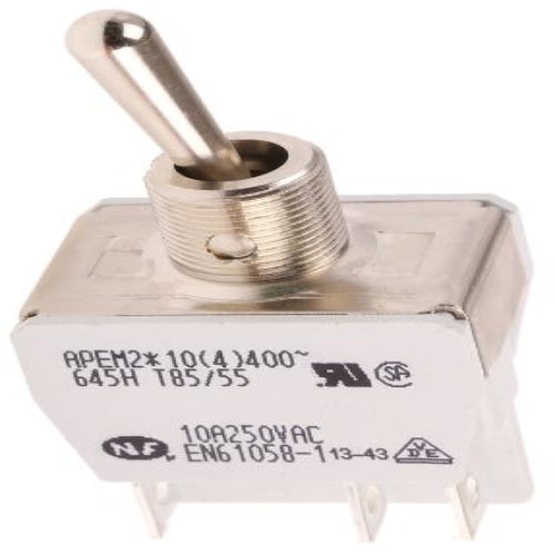 645H/2 Toggle Switch, Momentary, Panel Mount