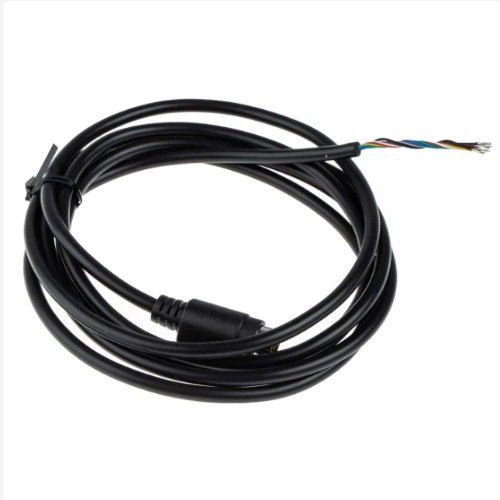 232-8906 Male 9 Pin mini-DIN to Unterminated Black DIN Cable 2m