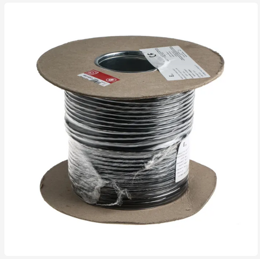CMD660-4043 Multicore Data Cable, 0.22 mm², 6 Cores, 24 AWG, Unscreened, 100m, Black Sheath