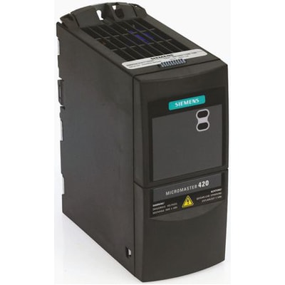 6SE6420-2UD21-1AA1 MICROMASTER 420 Inverter Drive, 3-Phase In, 0 to 550Hz Out, 1.1 kW, 400 V ac, 4.9 A