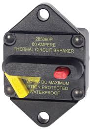 7084 - Blue Sea Systems - 60 Amp Circuit Breaker Panel Mount 285 Series