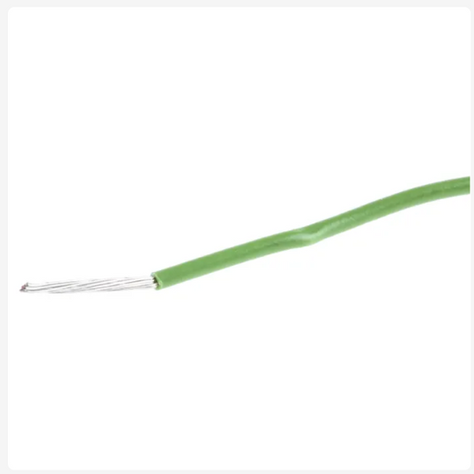 CMD748-2181 Blue/Green 0.52 mm² Equipment Wire, 20 AWG, 16/0.2 mm, 100m, PVC Insulation