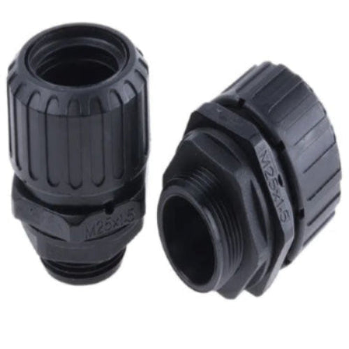 7TCA296000R1692 ASF28/M25/A/BL - Adaptaflex - Conduit Fitting, 25mm Nominal Size, M25, Nylon 66, Black (Pack Of 5)