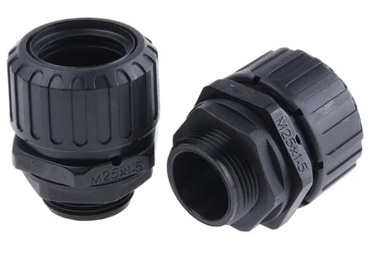 7TCA296000R1692 ASF28/M25/A/BL - Adaptaflex - Conduit Fitting, 25mm Nominal Size, M25, Nylon 66, Black