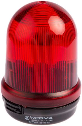 82610000 Incandescent Beacon - Steady, Red, Surface Mount, 12