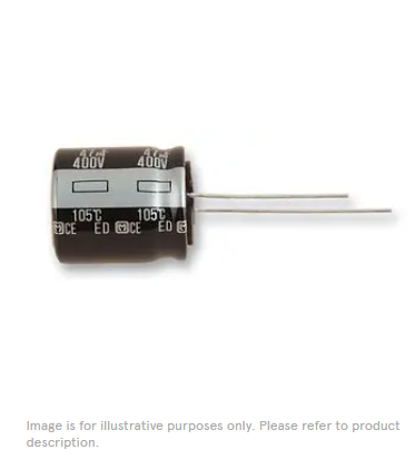 EEUED2G330S PANASONIC Electrolytic Capacitor, 33 µF, 400 V, ± 20%, Radial Leaded, 10000 hours @ 105°C, Polar