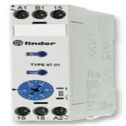 87.91.0.240.0000 87 Series Series DIN Rail Mount Time Delay Relay, 24 → 240 V ac, 24 → 48V dc, 1-Contact, 0.05-10