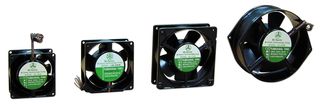 8P-230HS-W Axial Fan, AC 8P Series, 230 V, AC, 80 mm, 25 mm, 35 dBA
