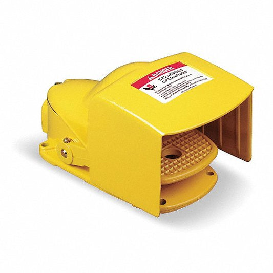 9002AW14 Heavy Duty Foot Switch, DPDT Contact Form, 120 to 600V AC Voltage Ratin