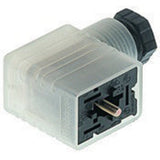 933571100 GML 209 NJ LED 24 YE black GML 2P+E DIN 43650 B, Female Solenoid Valve Connector with Indicator Light, 24 V ac/dc Voltage