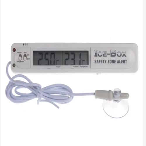 465-9202 Freezer, Fridge Digital Thermometer for Multipurpose Use, 1 Input(s), +70°C Max