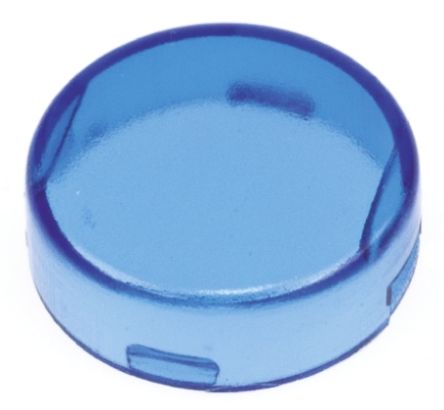 A0163F Indicator Lens Round Style, Blue, 16mm diameter