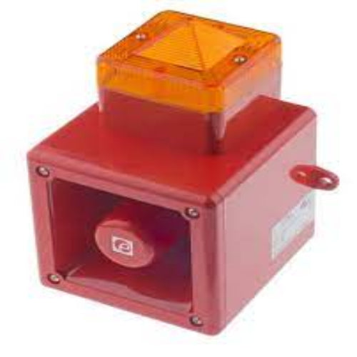 AL105NAC230R/A AL105NX Series Red Sounder Beacon, 230 V, IP66, Wall Mount, 113dB at 1 Metre