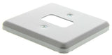 K3491 ALM Grey 1 Gang Face Plate Aluminium Faceplate