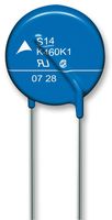 B72214S0141K101  TVS Varistor, 140 V, 180 V, B722 Series, 360 V, Disc 14mm, Metal Oxide