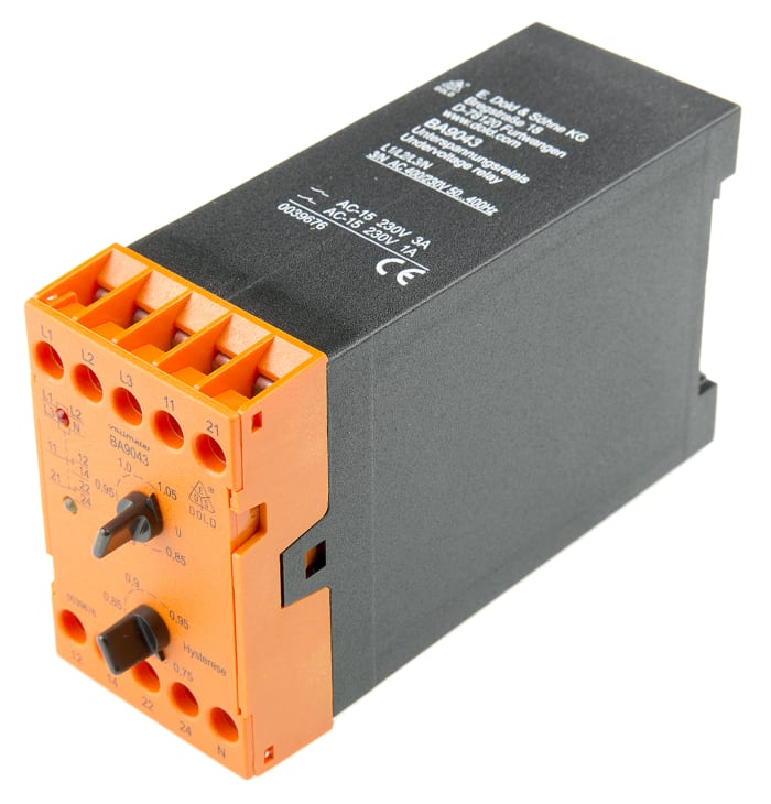 BA9043 3AC50-400Hz 230/400V Dold Voltage Monitoring Relay With DPDT Contacts 0027750