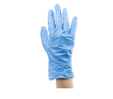 CMD1242032 Blue Nitrile Gloves size 7.5 - M Powder-Free x 100