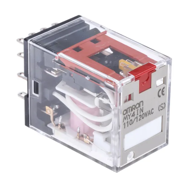 MY4IN AC110/120(S) Plug In Power Relay, 120V ac Coil, 5A Switching Current, 4PDT