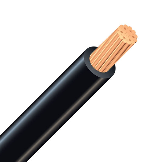 COPPER PLUS Single Core Electric Cable Copper Wire Black, 2.5 mm