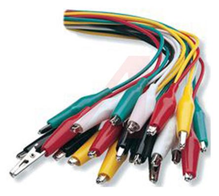 BU-00287 7A Black, Green, Red, White, Yellow Test lead, 300V Rating