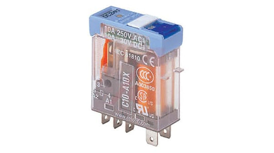 C10-A10FX/024VDC Plug In Power Relay, 24V dc Coil, 10A Switching Current, SPDT