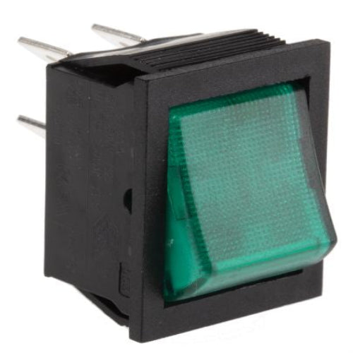 C1353AANAC Double Pole Single Throw (DPST), Latching Rocker Switch Panel