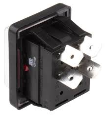 C1353ALGNB Latching Rocker Switch Panel Mount
