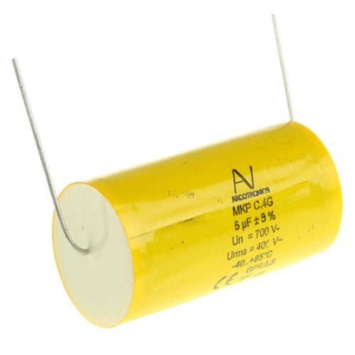 C4GAJUD4500AA3J KEMET C4G Polypropylene Capacitor PP, 700V dc, ±5%, 5μF, Through Hole