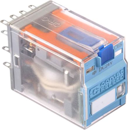 C9-A41X / DC 24 V 24V dc Coil Non-Latching Relay 4PDT, 5A Switching Current Plug In