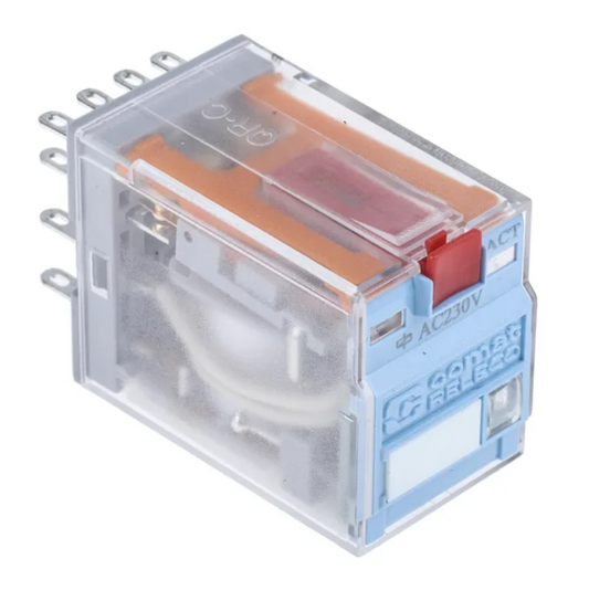 C9-A41X/AC230V Plug In Power Relay, 230V ac Coil, 5A Switching Current, 4PDT