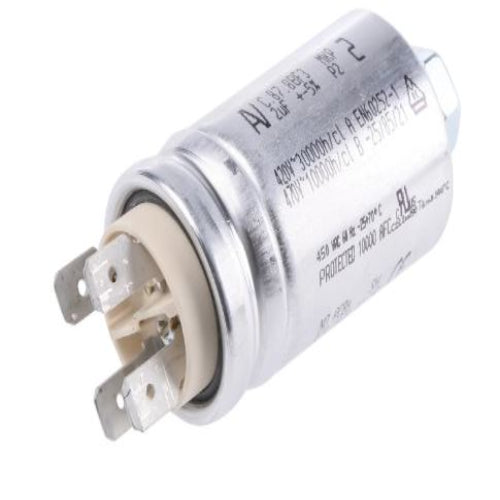 C878BF34200SA0J KEMET 2μF Polypropylene Capacitor PP 500V ac ±5% Tolerance Chassis Mount C87 Series