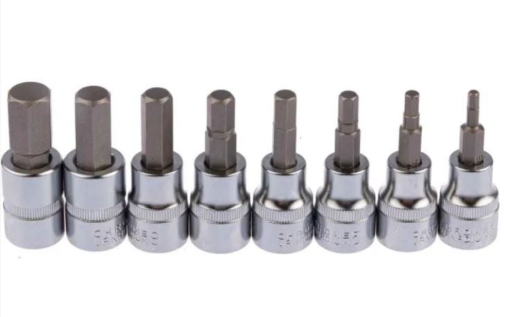 CMD262-0319 - 8-Piece Metric 3/8 in Bit Socket Set, Hex Bit