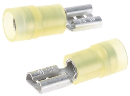 CMD2674158 Yellow Insulated Crimp Receptacle, 6.35 x 0.8mm