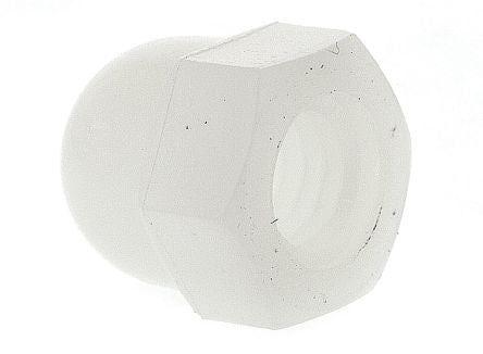 CMD292580 M8 Plain White Nylon Dome Nut