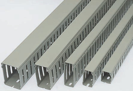CMD3011924 Panel Trunking Grey, Open Slot, W25 mm x D25mm