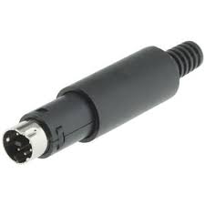 CMD463388 6 Pole Miniature Din Plug Plug, 1A, 50 V ac/dc