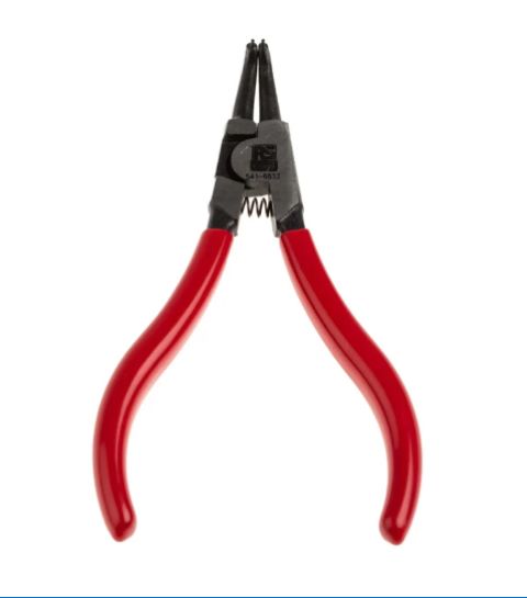 CMD541-6832 - Circlip Pliers, 125 mm Overall, Bent Tip