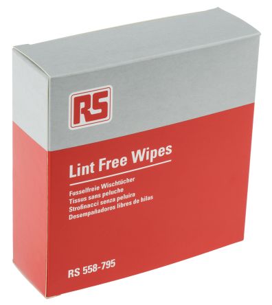 CMD558795 Box of 100 White Dry Wipes for IT, Office Cleaning Use