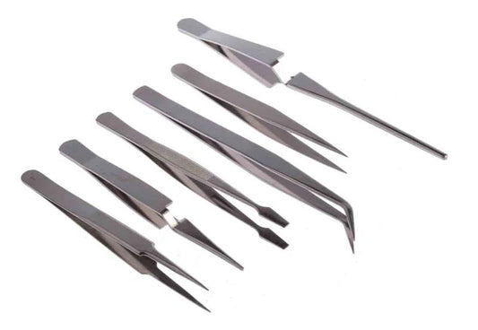 CMD618-8386 - Nickel Plated Steel, Tweezer Set
