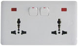 CMD6298944 2 Gang Plug Socket, 13A, Type G