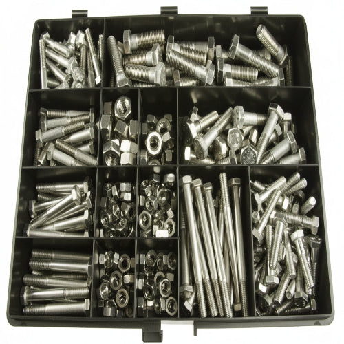 CMD701-3848 - 390 piece Stainless Steel Screw/Bolt & Nut Kit