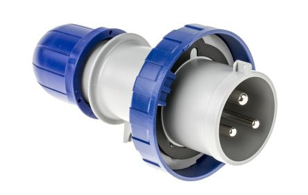 CMD7249202 Blue Cable Mount 2P+E Industrial Power Plug