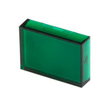 CMD7452512 Green Rectangular Push Button Lens