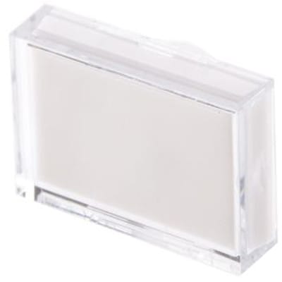 CMD7452528 White Rectangular Push Button Lens for use with ADA16