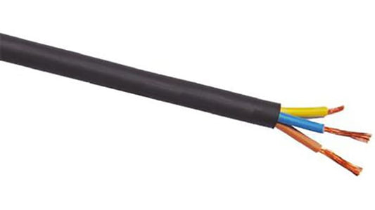 CMD7739049 3 Core 2.5 mm² Mains Power Cable, Black CPE Sheath 100m