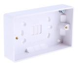 CMD775-8116 - White Back Box, BS, IP20, 2 Gangs, 147 x 86.6 x 28mm