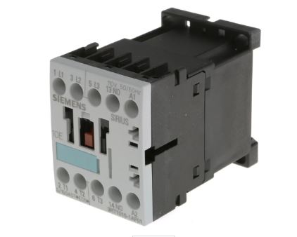 3RT1015-1AF01  3 Pole Contactor, 7 A, 110 V ac Coil, SIRIUS Classic, 3NO