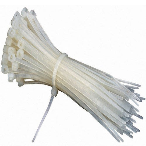 WHITE CABLE TIE 100X2.5MM (PACK OF 100)
